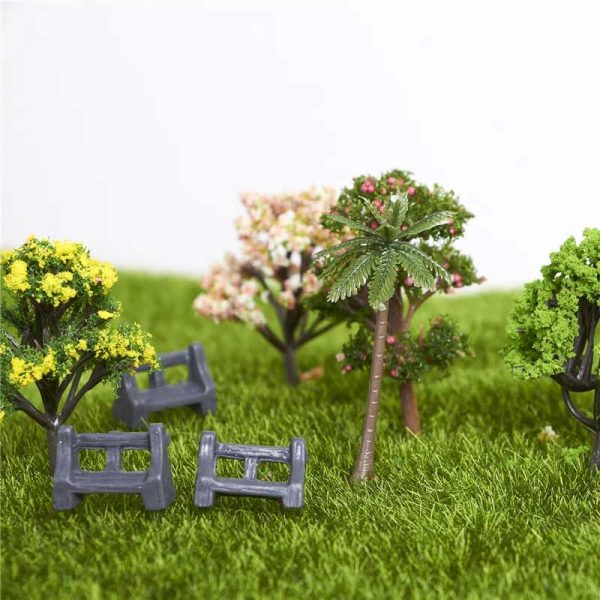 5Pcs/Set Park Benches Miniature
