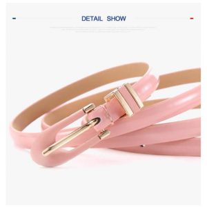 Women’s Belts PU Leather Brand Straps – Gold