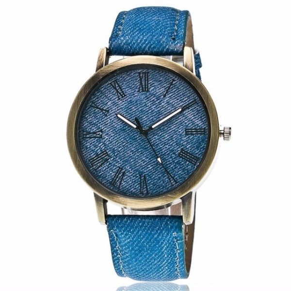 Wristwatch Jean Fabric Band Quartz Watch