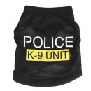 Police Black Elastic Vest Puppy T-Shirt