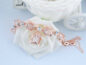 Fashion Party Jewelry Set Pink/Beige Cat Eye Opal Rhinestone Tulip Flower Necklaces Earrings Bracelets Sets - Image 9