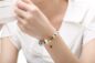 Asian 925 Silver Leather Charm Bracelets & Bangles for Women With Murano Glass Beads Gold Charm