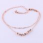 Zinc Alloy beads Anklets Women Gilrs gold plated new Charms Summer Beach Foot Jewelry Chains - Image 2