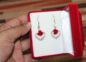 Crystal Jewelry Earrings Heart of Love Red Rose Shape Drop Earrings (Copy) - Image 2