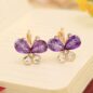 Crystal butterfly earrings