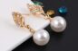 Fashion Women Necklace Earrings Jewelry Sets Crystal Gold Color Big Simulated Pearl Wedding Party Jewe - Image 7