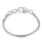 Silver Plated LOVE Snake Chain Bracelet & Bangle 16CM-21CM Pulseras Lobste - Image 3