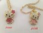 Fashion Hello Kitty Pendant Necklace Rhinestone Crystal Necklace For Women Gold Silver Chain - Image 2