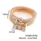 2019 hOT 3 PCS/Set Crystal Butterful Bracelet & Bangle Elastic Heart Bracelets For Women pulseira masc - Image 5
