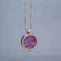 Flash sale pink interchangeable trendy brand new necklaces pendants 35mm coin holder rose gold for women