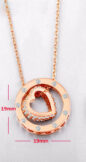 Gold Heart and Circle Necklaces & Pendants - Image 2