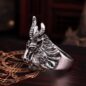 Sheep Head Shape Punk Style Men's Ring - Image 3