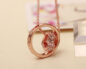 Heart Circle Pendants Heart Crystal Necklace - Image 2
