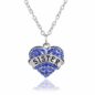 Heart Pendant with Letter "Sister"
