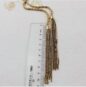Korean Fashionable Upscale Women Gold Plated multilayer Tassel Long Necklace - Image 3