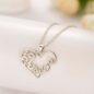 Fashion Korean mother and child love "Mom" crystal pendant necklace