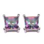Rose Rainbow Topaz Women Earrings 925 Sterling Silver