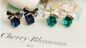 Shimmer Chic fashion Gold Bowknot Cube Crystal Earring - Image 3