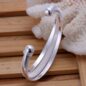 Silver Plated Color Charm Open Bracelet bangle Jewelry For Women - Image 2