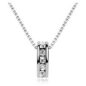 Sing Hoop Crystal Round Necklace Ring Pendant - Image 5