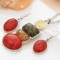 New Manmade Amber Jewelry Sets Necklace and Earring Set sieraden Sets parure bijoux femme African Necklace
