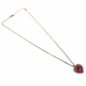Vintage ruby jewelry pendant necklace