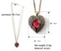 Vintage ruby jewelry pendant necklace - Image 2