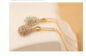 Water droplets studded short clavicle Necklace - Image 2