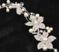 Hot Ladies Silver Rhinestone Bridal Wedding Flower Pearls Crystal Chic Headband Hair Clip Comb Jewelry - Image 4