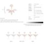 silver-plated crystal earrings - Image 2